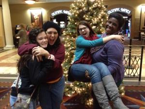 Christmas time and the twilight premiere with my small group!